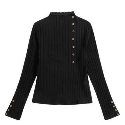 Camisetas Botón Liso Casual