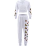 Conjunto deportivo de 2 piezas para niñas – camiseta deportiva de manga larga con pantalones largos,