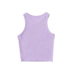 EZwear Camiseta sin mangas de canalé liso - Imagen 2