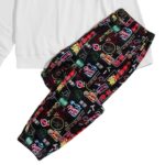 Conjunto Men Letter Graphic Pullover & Joggers Set - Imagen 3