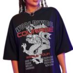 Remera Worldwide Courage Oversize - Imagen 3
