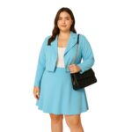 Conjunto Celeste Blazer + Falda - Imagen 2