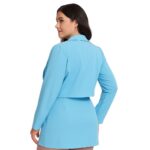 Conjunto Celeste Blazer + Falda - Imagen 3