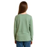 Polera oversized verde menta manga larga - Imagen 3