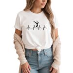 Polera de Algodón Diseño Gimnasta Electrocardiograma