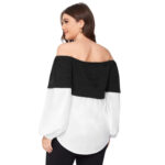 Blusa Plus Size Elegante con Hombros Descubiertos - Imagen 3