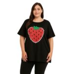 Polera Con Estampa De Frutilla