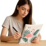 Cuaderno Tropical con Flamencos ROMWE - Imagen 2