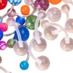 Pack 30 Piercings Ombligo Acrílico y Acero Colores - Imagen 3