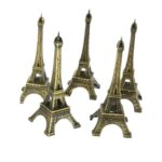 Figura Torre Eiffel decorativa bronce 18 cm - Imagen 2