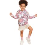 Polerón infantil con capucha y diseño de gatos animados