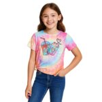 Camiseta Niña Tie-Dye Estampado Bebida Verano Colorido