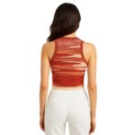 Crop top sin mangas tie dye anaranjado - Imagen 2