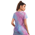 Vestido Camiseta Poleron Oversize Tie-Dye Casual - Imagen 3