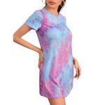 Vestido Camiseta Poleron Oversize Tie-Dye Casual - Imagen 4