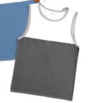 Pack dos camisetas sin mangas, bloques color y ribetes - Imagen 4