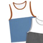 Pack dos camisetas sin mangas, bloques color y ribetes - Imagen 3