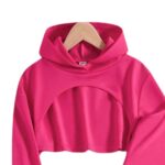 Conjunto juvenil 2 piezas: vestido y polerón fucsia - Imagen 3