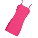 Conjunto juvenil 2 piezas: vestido y polerón fucsia - Imagen 4