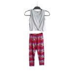 Conjunto Niña Top Blanco y Calzas Tie-Dye Verano Colorido - Imagen 2