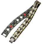 Pulsera Magnética Negro Dorado Estilo y Bienestar - Imagen 3