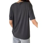 Polera negra básica cuello redondo talla 1XL - Imagen 2