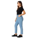 Pantalón de mezclilla celeste tiro alto mujer - Imagen 2