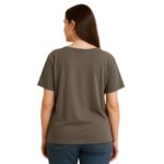 Polera café “Future Look Forward” - Imagen 3