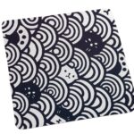 Pad mouse gatos ocultos diseño geométrico blanco y negro