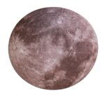 Pad mouse redondo Luna superficie realista gris