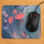 Pad mouse narvales y medusas diseño marino artístico - Imagen 2