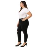 Jeans negro con roturas estilo urbano moderno - Imagen 2