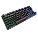 Teclado Gamer LED RGB M880 negro 87 teclas compacto