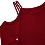 Blusa rojo vino hombros descubiertos talla 4XL - Imagen 5
