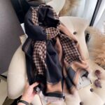 Bufanda Pashmina Jacquard Lujo Reversible Cashmere - Imagen 4
