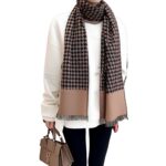 Bufanda Pashmina Jacquard Lujo Reversible Cashmere - Imagen 2