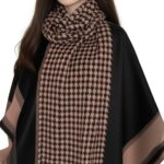 Bufanda Pashmina Jacquard Lujo Reversible Cashmere - Imagen 3